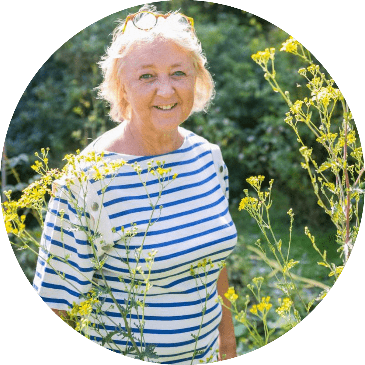 Portrait d'Elisabeth Busser, fondatrice de l'ecole plantasanté